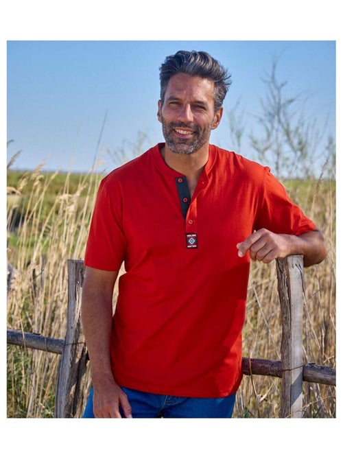 Lot de 3 Tee-Shirts Col Boutonné Décontraction   - ATLAS FOR MEN - Kiabi