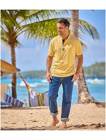 Lot de 3 Tee-Shirts Col Tunisien Outdoor - ATLAS FOR MEN