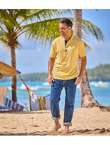 Lot de 3 tee-shirts col boutonnés - atlas for men