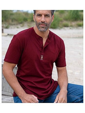 Lot de 3 Tee-shirts Col Boutonné Unis - ATLAS FOR MEN