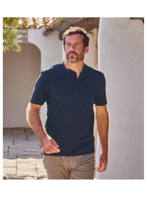 Lot de 3 Tee-Shirts Col Boutonnés  - ATLAS FOR MEN - Kiabi