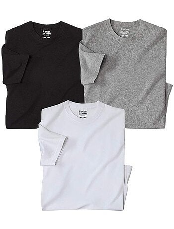 Lot de 3 Tee-Shirts Col Rond - ATLAS FOR MEN
