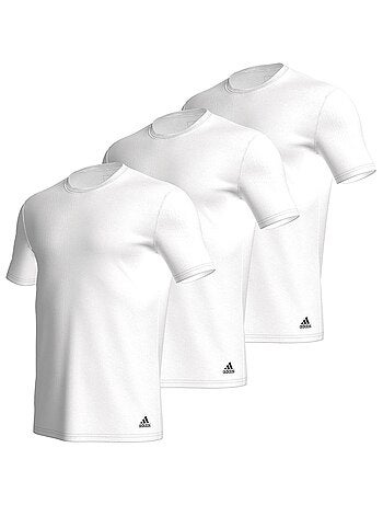 Lot de 3 tee-shirts col rond homme Active Core Coton Adidas - Kiabi