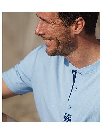 Lot de 3 Tee-shirts Col Boutonné Unis - ATLAS FOR MEN