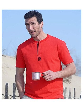 Lot de 3 Tee-shirts Col Boutonné Unis - ATLAS FOR MEN