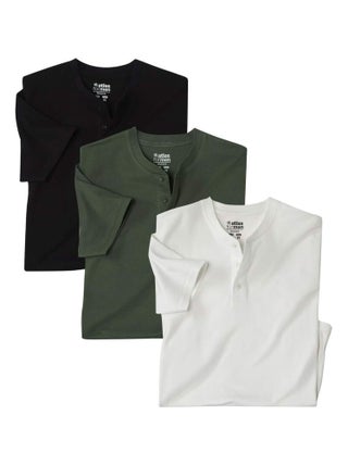 Lot de 3 Tee-Shirts Col Tunisien - Atlas For Men