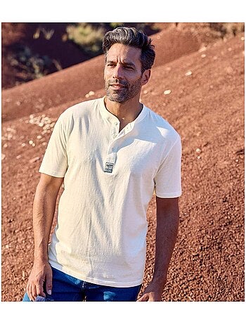 Lot de 3 Tee-Shirts Col Tunisien Unis - ATLAS FOR MEN