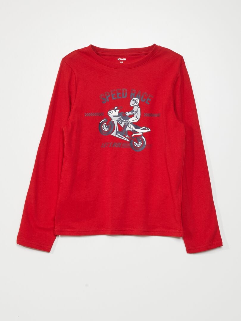 Lot De Deux T-shirts à Manches Longues Pour Fille Manches Longues