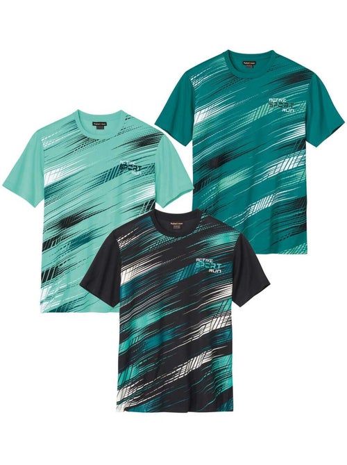 Lot de 3 Tee-Shirts Graphique   - ATLAS FOR MEN - Kiabi