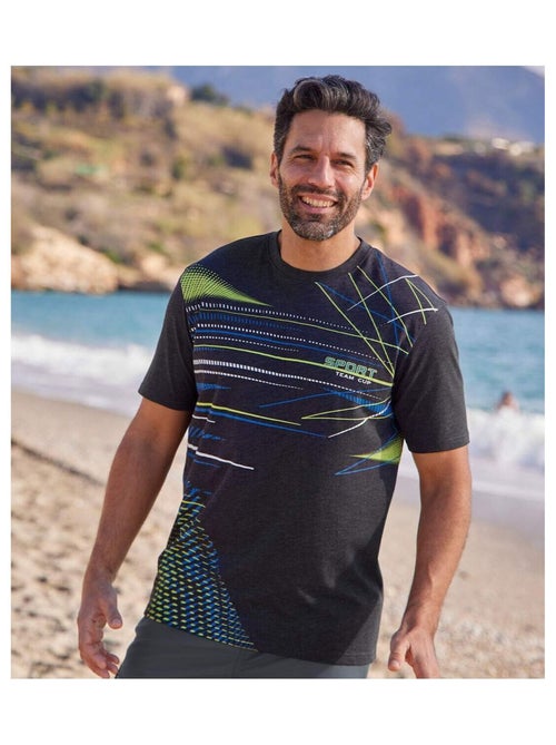 Lot de 3 Tee-Shirts Graphique Sport   - ATLAS FOR MEN - Kiabi