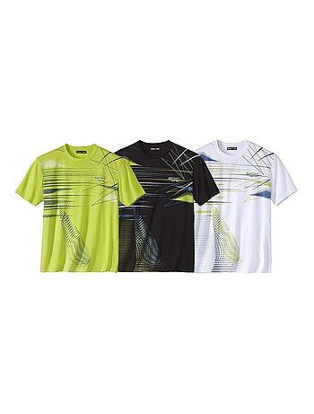 Lot de 3 Tee-Shirts Graphique Sport - ATLAS FOR MEN