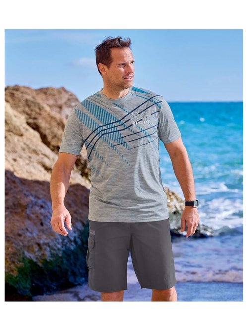 Lot de 3 Tee-Shirts Polyester Sport   - ATLAS FOR MEN - Kiabi