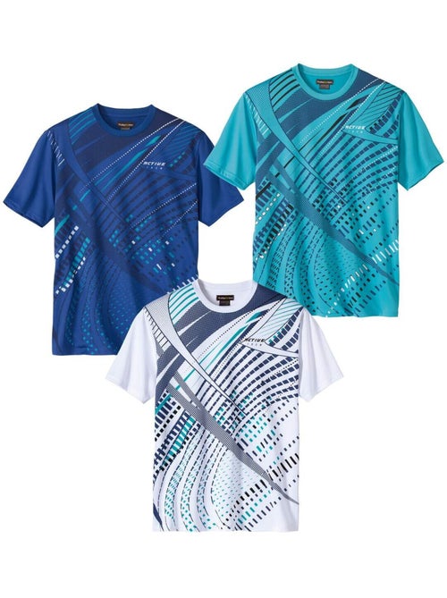 Lot de 3 Tee-Shirts Running   - ATLAS FOR MEN - Kiabi