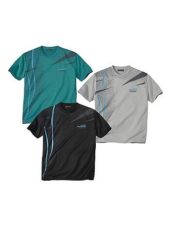 Lot de 3 Tee-shirts Running - ATLAS FOR MEN