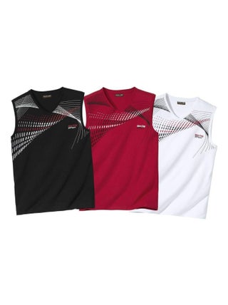 Lot de 3 Tee-Shirts Sans Manches Sporting - Atlas For Men