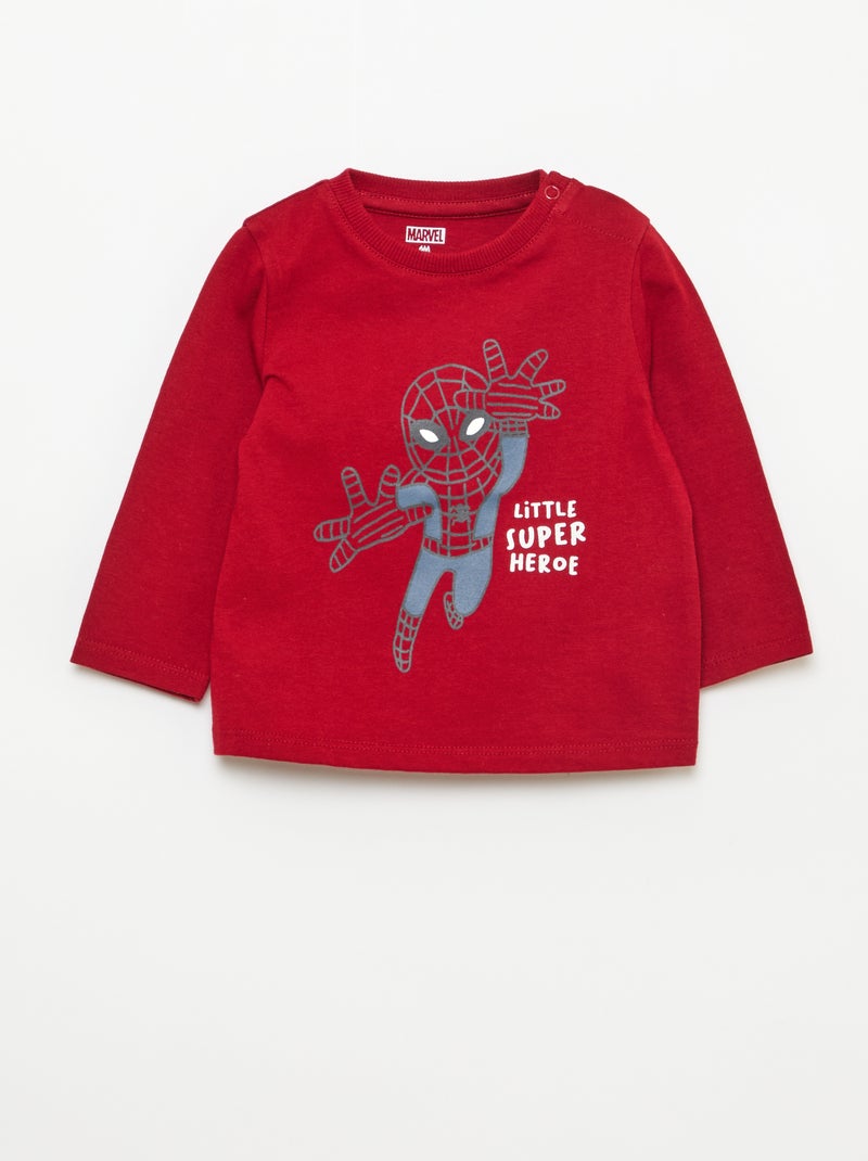 Lot de 3 tee-shirts 'Spiderman' Bleu - Kiabi