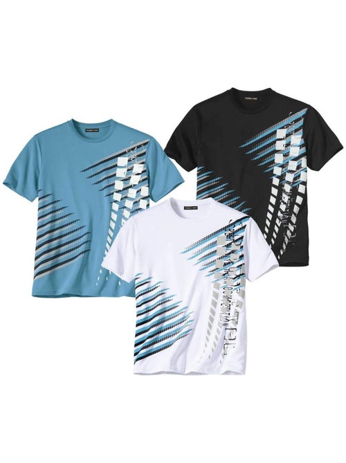 Lot de 3 Tee-Shirts Sport   - ATLAS FOR MEN - Kiabi