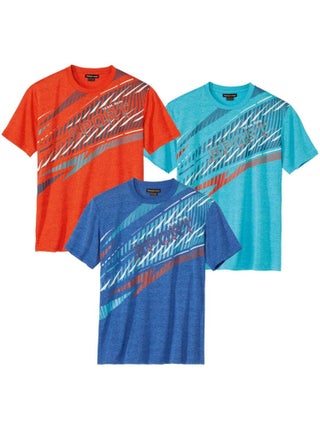 Lot de 3 Tee-Shirts Sport   - ATLAS FOR MEN