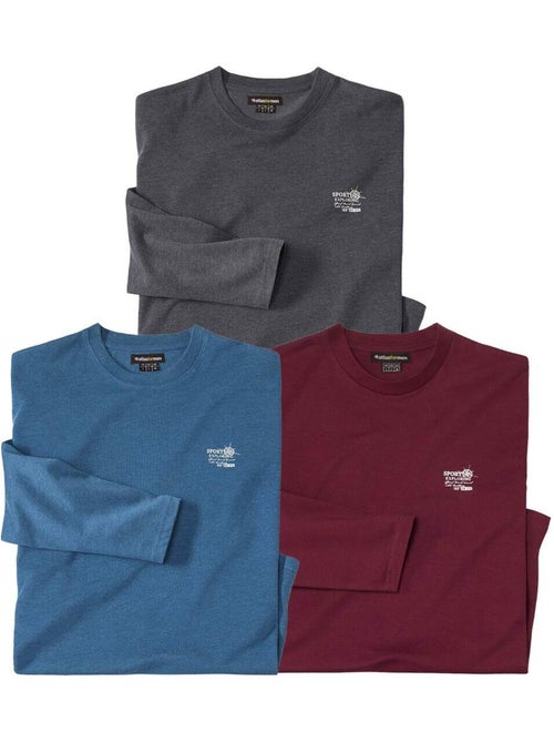 Lot de 3 Tee-shirts Sport Exploring   - ATLAS FOR MEN - Kiabi