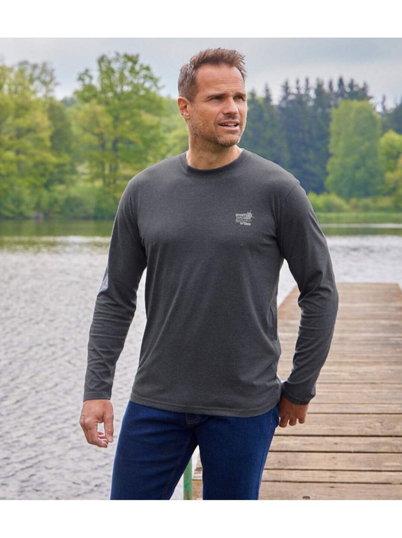 Lot de 3 Tee-shirts Sport Exploring   - ATLAS FOR MEN Bleu Rouge Noir - Kiabi