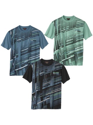 Lot de 3 Tee-Shirts Sport Graphic   - ATLAS FOR MEN