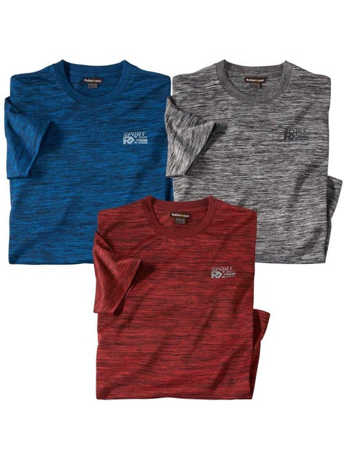 Lot de 3 Tee-Shirts Sport Lines  - ATLAS FOR MEN - Kiabi