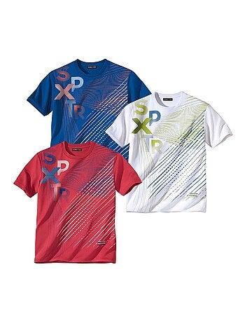 Lot de 3 Tee-Shirts Sport Performer - ATLAS FOR MEN