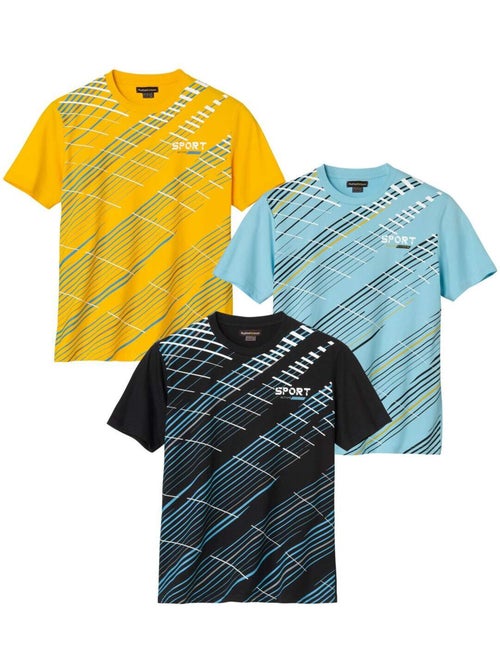 Lot de 3 Tee-Shirts Sport Runing Spring - ATLAS FOR MEN - Kiabi Lot de 3 Tee-Shirts Sport Runing Spring - ATLAS FOR MEN - Kiabi