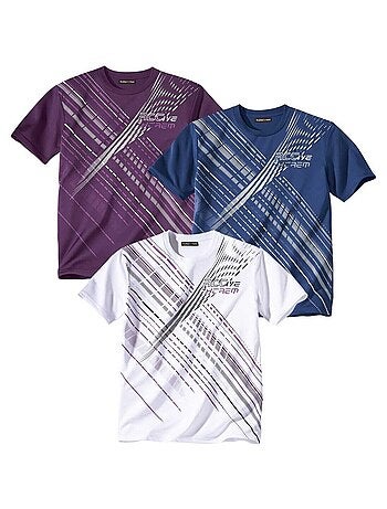 Lot de 3 Tee-shirts Sportmen - ATLAS FOR MEN