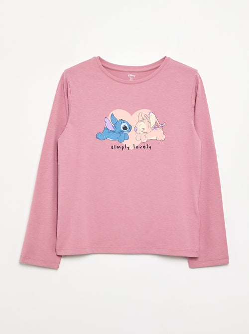 Lot de 3 tee-shirts 'Stitch' & 'Angel' - Kiabi