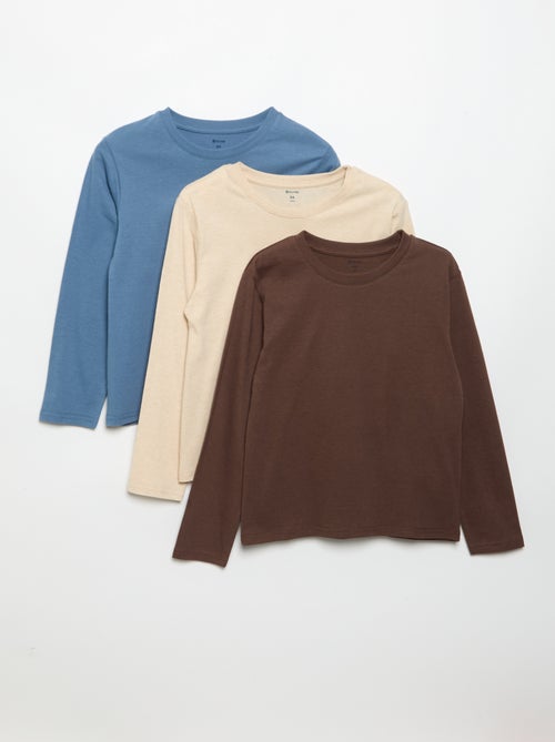 Lot de 3 tee-shirts unis - Kiabi Lot de 3 tee-shirts unis - Kiabi