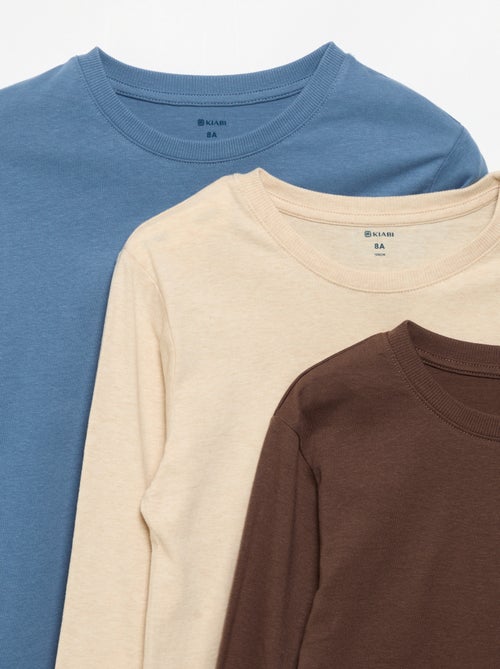 Lot de 3 tee-shirts unis - Kiabi Lot de 3 tee-shirts unis - Kiabi