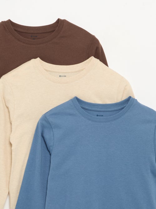 Lot de 3 tee-shirts unis - Kiabi Lot de 3 tee-shirts unis - Kiabi