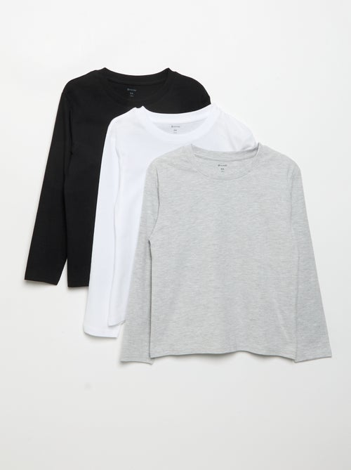 Lot de 3 tee-shirts unis - Kiabi Lot de 3 tee-shirts unis - Kiabi