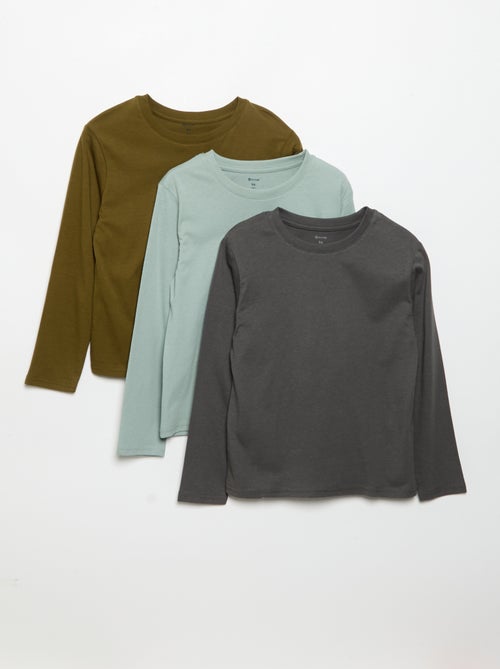 Lot de 3 tee-shirts unis - Kiabi Lot de 3 tee-shirts unis - Kiabi