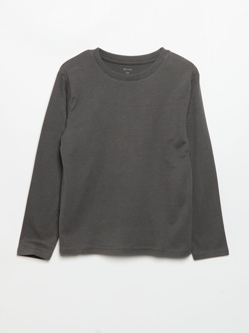 Lot de 3 tee-shirts unis Vert - Kiabi