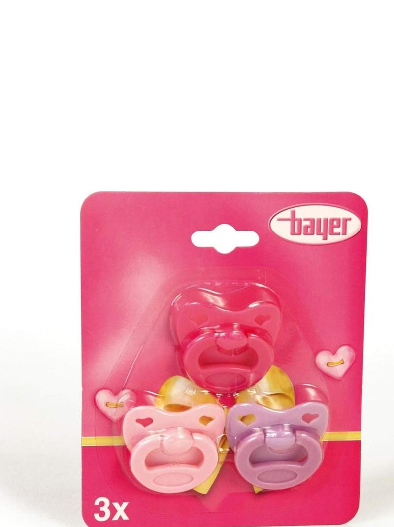 Lot de 3 tétines de poupée N/A - Kiabi