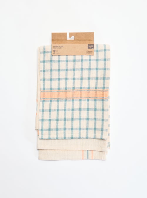Lot de 3 torchons 50 x 70 cm - Kiabi Home - Kiabi Lot de 3 torchons 50 x 70 cm - Kiabi Home - Kiabi