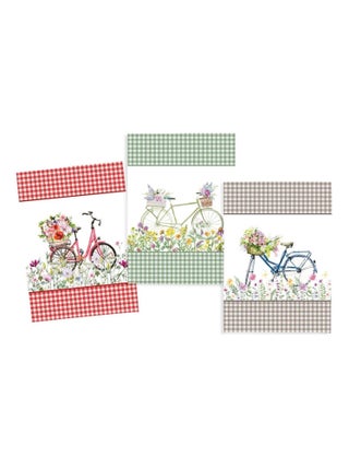 Lot de 3 Torchons a bicyclette