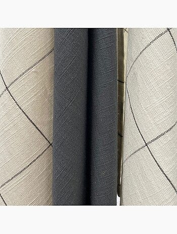 Lot de 3 torchons blanc et gris 50x70cm