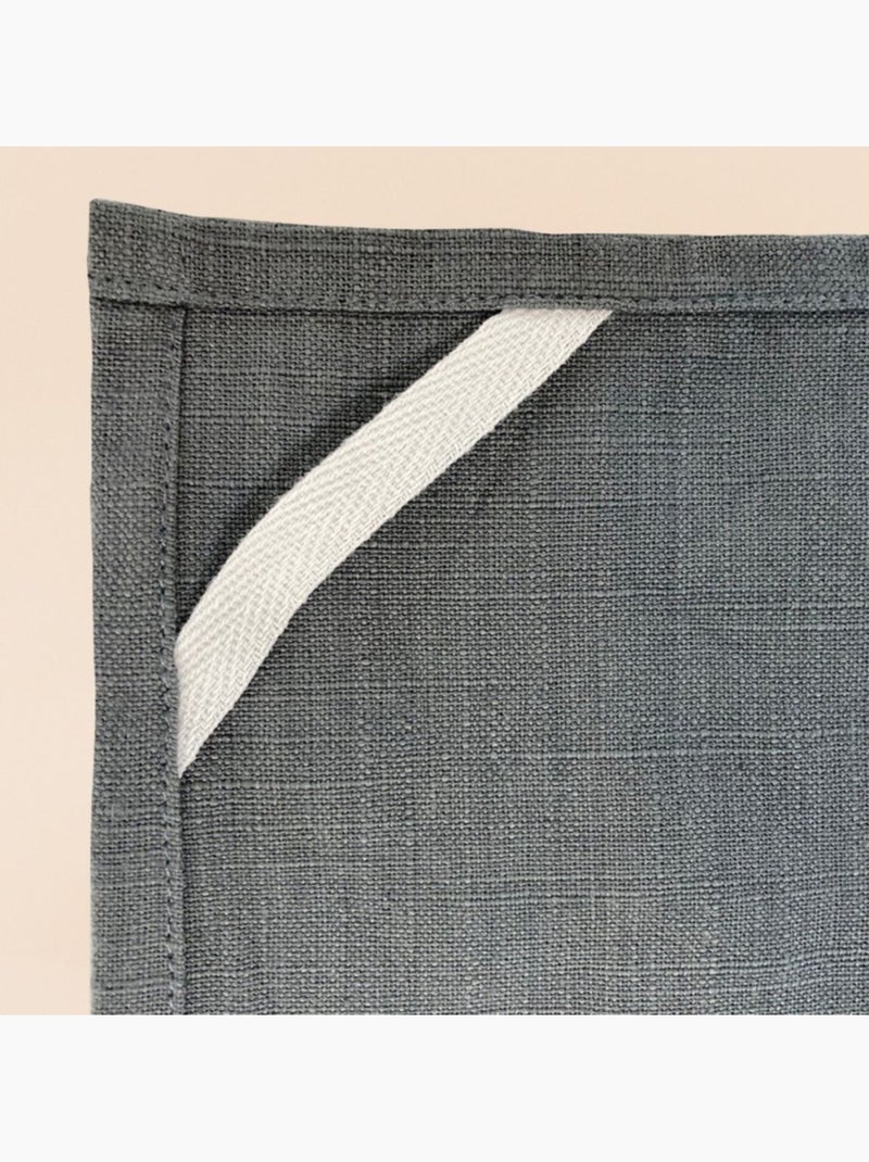 Lot de 3 torchons blanc et gris 50x70cm Blanc - Kiabi