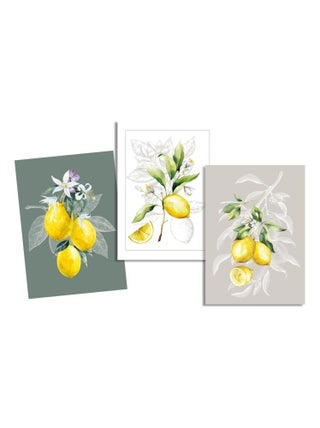 Lot de 3 Torchons Citron
