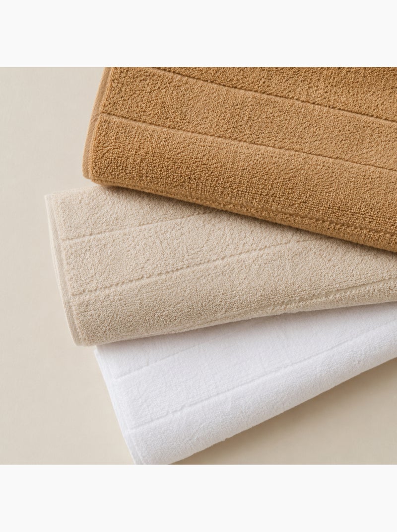 Lot de 3 torchons de cuisine 100 % coton, couleurs assorties, tissu éponge - Gamusi. Beige sable - Kiabi