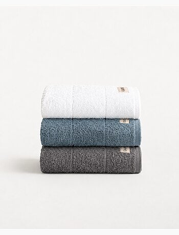 Lot de 3 torchons de cuisine 100 % coton, couleurs assorties, tissu éponge - Gamusi.