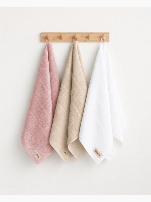 Lot de 3 torchons de cuisine 100 % coton, couleurs assorties, tissu éponge - Gamusi. - Kiabi Lot de 3 torchons de cuisine 100 % coton, couleurs assorties, tissu éponge - Gamusi. - Kiabi