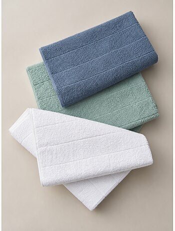 Lot de 3 torchons de cuisine 100 % coton, couleurs assorties, tissu éponge - Gamusi.