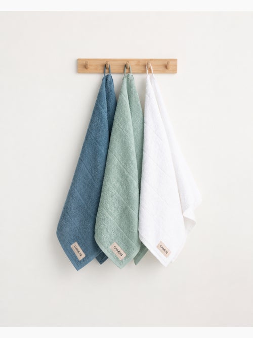 Lot de 3 torchons de cuisine 100 % coton, couleurs assorties, tissu éponge - Gamusi. - Kiabi Lot de 3 torchons de cuisine 100 % coton, couleurs assorties, tissu éponge - Gamusi. - Kiabi