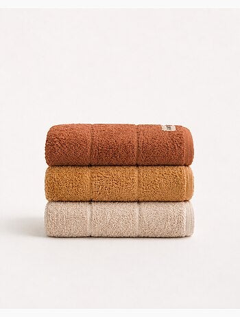 Lot de 3 torchons de cuisine 100 % coton, couleurs assorties, tissu éponge - Gamusi.