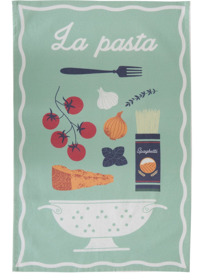 Lot de 3 torchons en coton DELLA PASTA Multicolore - Kiabi