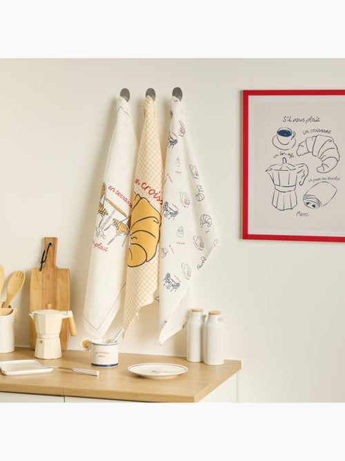 Lot de 3 torchons en coton FRA - Kiabi